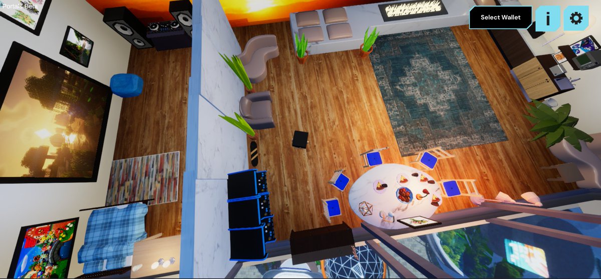 ballinger_vicky's tweet photo. My 9 year old daughters creation in @_portals_ demo on the Chromebook. Accessible and enjoyable for all ages!

Wish she had got a better screenshot of the back wall, it looked awesome! 

#PortalsContest4 #NFTCommunity https://t.co/gyf58IbMr4