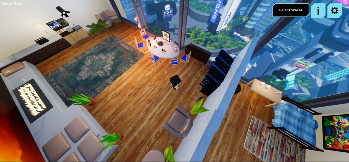 ballinger_vicky's tweet photo. My 9 year old daughters creation in @_portals_ demo on the Chromebook. Accessible and enjoyable for all ages!

Wish she had got a better screenshot of the back wall, it looked awesome! 

#PortalsContest4 #NFTCommunity https://t.co/gyf58IbMr4