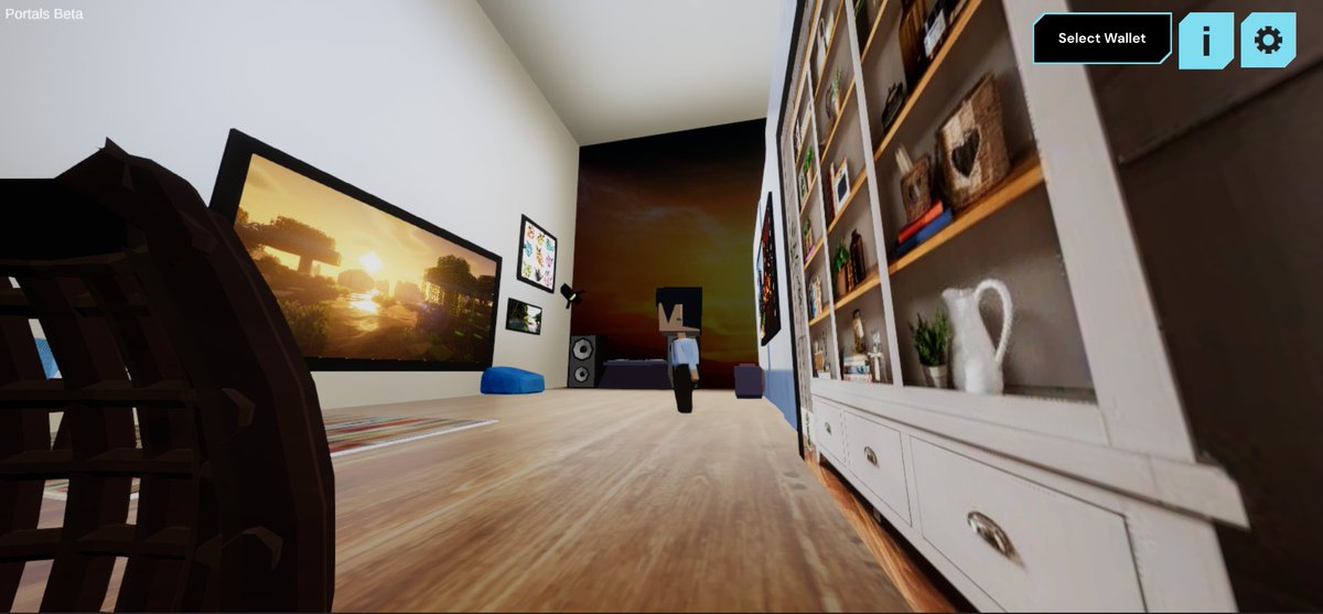 ballinger_vicky's tweet photo. My 9 year old daughters creation in @_portals_ demo on the Chromebook. Accessible and enjoyable for all ages!

Wish she had got a better screenshot of the back wall, it looked awesome! 

#PortalsContest4 #NFTCommunity https://t.co/gyf58IbMr4