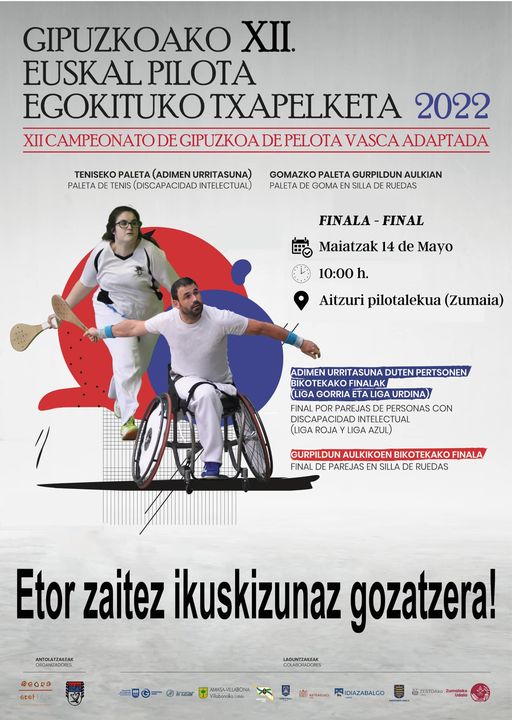 COMPETIR EN PELOTA VASCA EN SILLA DE RUEDAS O TENIENDO DISCAPACIDAD MENTAL ⚾️😃♿️

El siguiente partido es la FINAL, 14 de mayo en el frontón Aitzuri de Zumaia 

Reportaje ℹ️👇👇
gipuzkoasolidarioa.wpcomstaging.com/2022/05/07/com…

<a href="/GipKirolEgokitu/">Gipuzkoako Kirol Egokituen Federazioa / FGDA</a> <a href="/ZumaiakoUdala/">Zumaiako Udala</a> <a href="/mindaraelkartea/">MINDARA</a> <a href="/gurpiltrek/">Gurpiltrek by Kemen</a>
