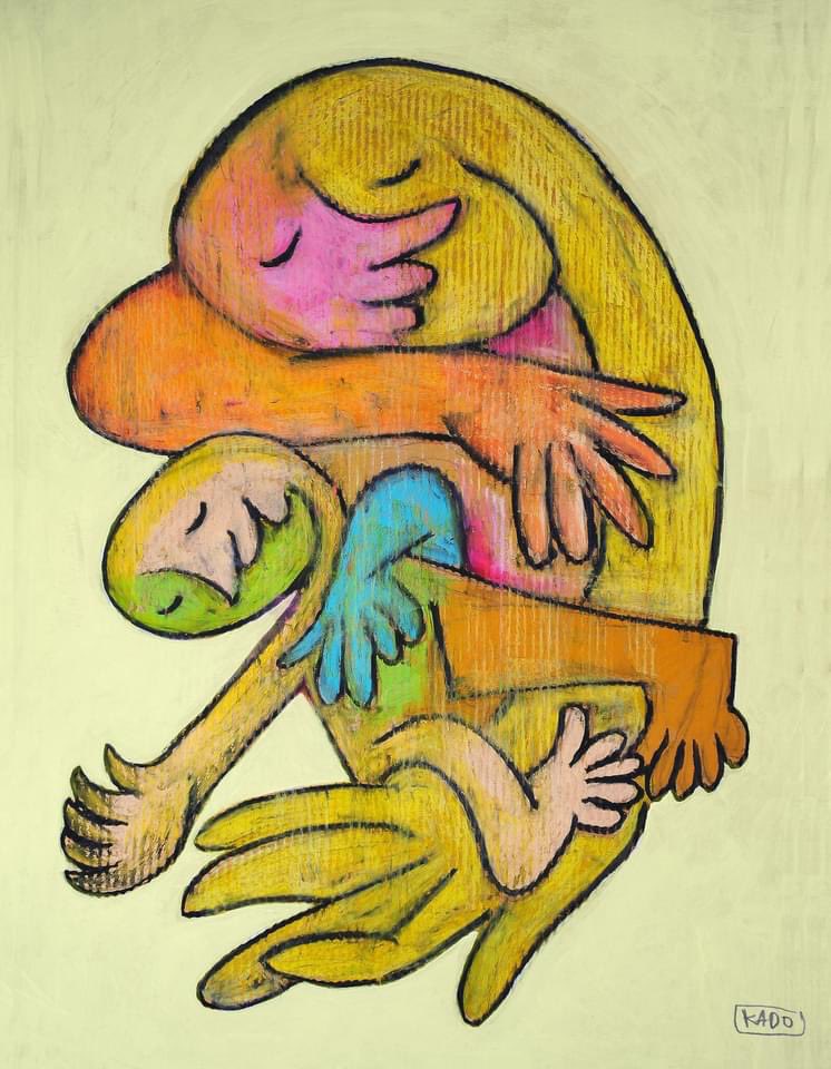 [母の手のひらの話]

耳が聞こえない僕の母
僕が赤ん坊の頃
泣き声が聞こえないから
眠る時は
毎晩
僕の足の下に手のひらを敷いて
眠っていたそうです

赤ん坊は
泣く時に
足をバタバタするので
それを手で感じて
目が覚め
おしめを替えたり
乳を与えたり