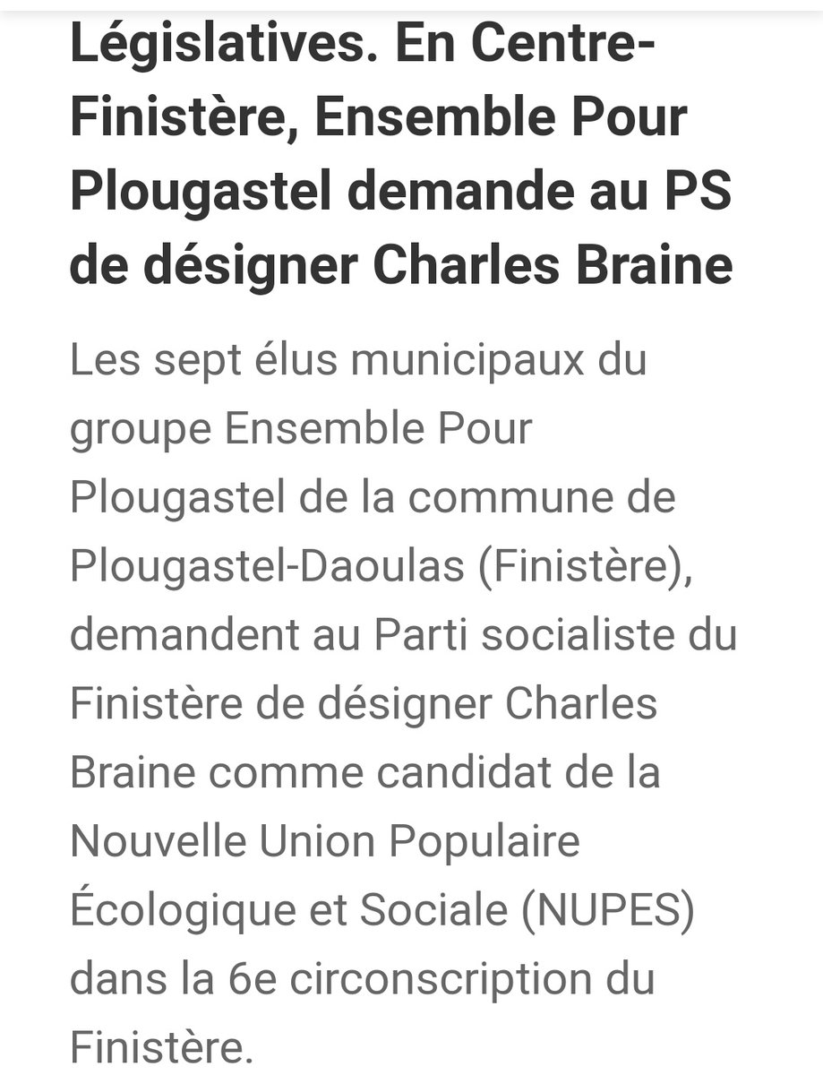 CAProgressiste's tweet photo. Sollicité par les élus locaux, engagé sur le terrain pour une pêche sociale, écologique, durable, Il faut que #NUPES fasse de la place à @CharlesBraine en soutenant sa candidature dans le Finistère ! #Legislatives2022

https://t.co/rqwRFscZJB https://t.co/fC2PuhHL6G