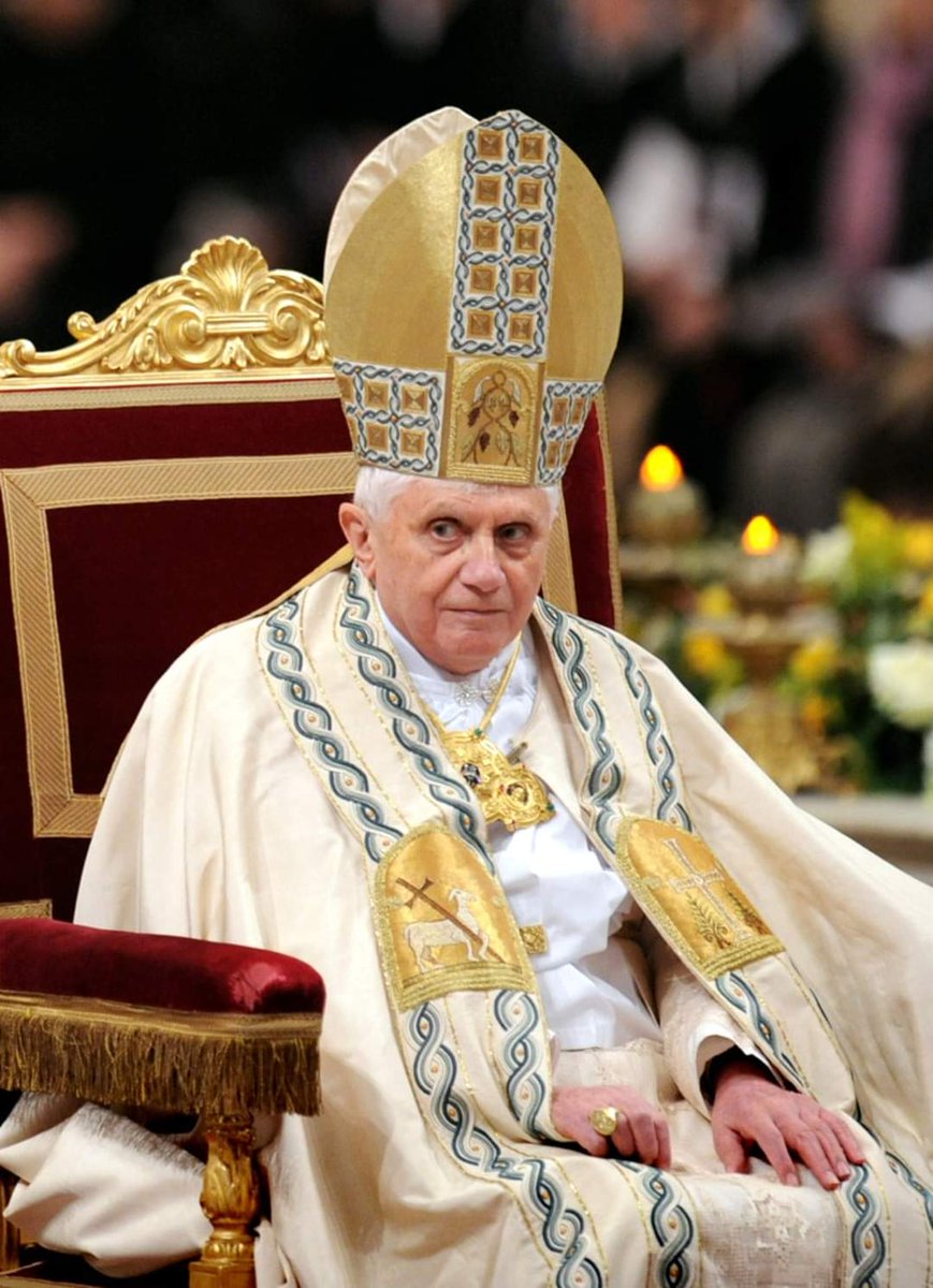 Sachinettiyil's tweet photo. 📅 On this day in 2005 

The Pope is not an absolute monarch whose thoughts and desires are law. On the contrary: the Pope's ministry is a guarantee of obedience to Christ and to his Word - Pope Benedict XVI https://t.co/v0YLU0ESXQ
