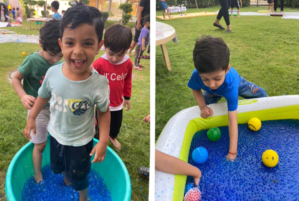 deswal_tripti's tweet photo. Aday filled of
giggles,#play,#exploration #messyplayday Ss were
completely absorbed in the #gloopy #frothy slimy muddy squelchy fun.made slimes,jumped in the #muddypuddle,slid through the frothyfoam,bubbled around the bubblesheet,had
foamy fun&amp;soapy run&amp;what not! @Prometheus_Edu https://t.co/1tKkDwPIJl