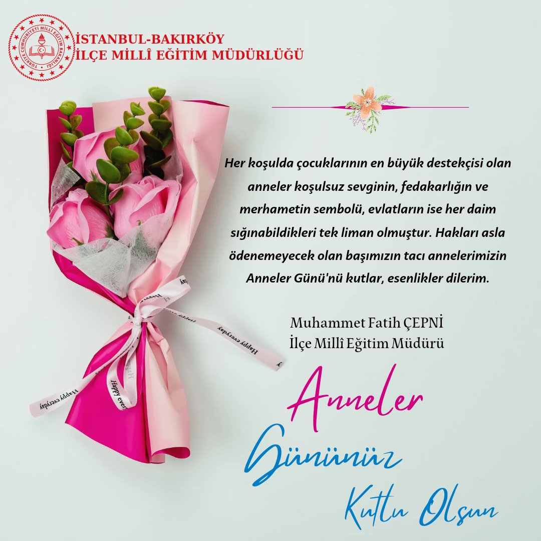 Her koşulda çocuklarının en büyük destekçisi olan anneler koşulsuz sevginin, fedakarlığın ve merhametin sembolü, evlatların ise her daim sığınabildikleri tek liman olmuştur.Hakları asla ödenemeyecek olan başımızın tacı annelerimizin Anneler Günü'nü kutlarım.💐

<a href="/cepni6144/">M.Fatih Çepni</a>