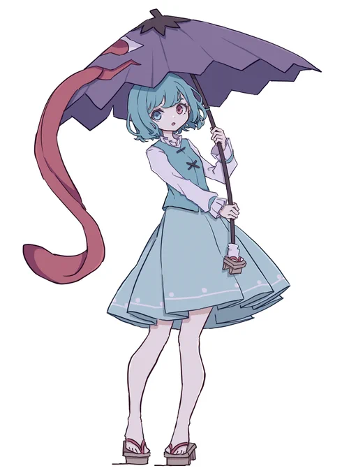 #深夜の真剣お絵描き60分一本勝負 
小傘 