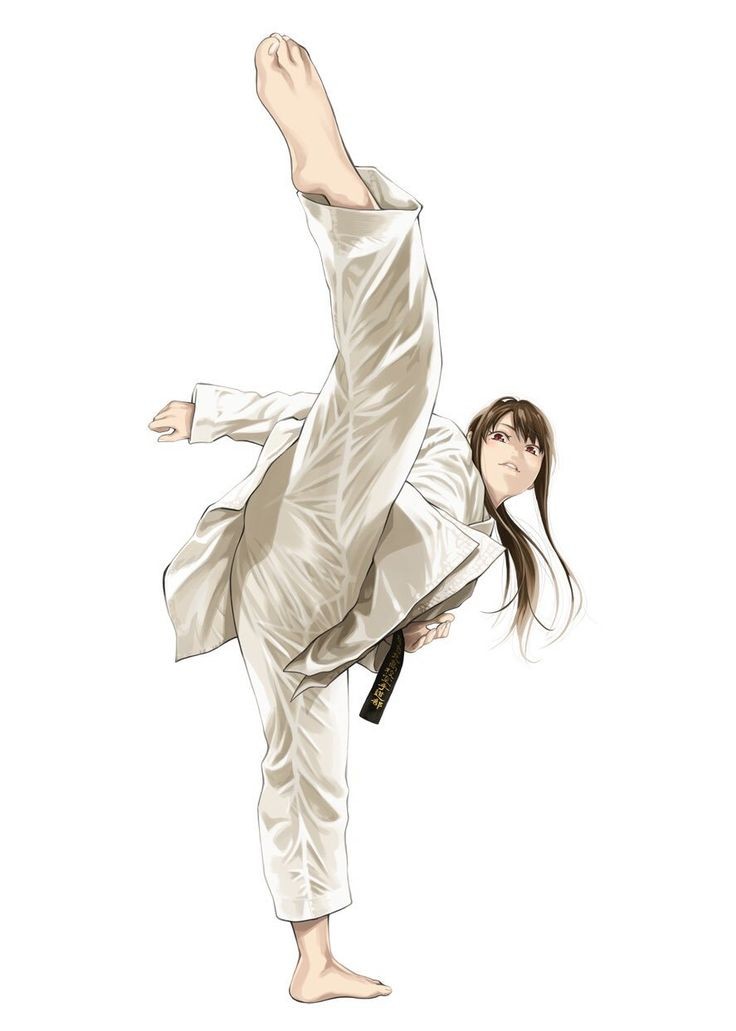 She's been practicing Taekwondo on her free time.