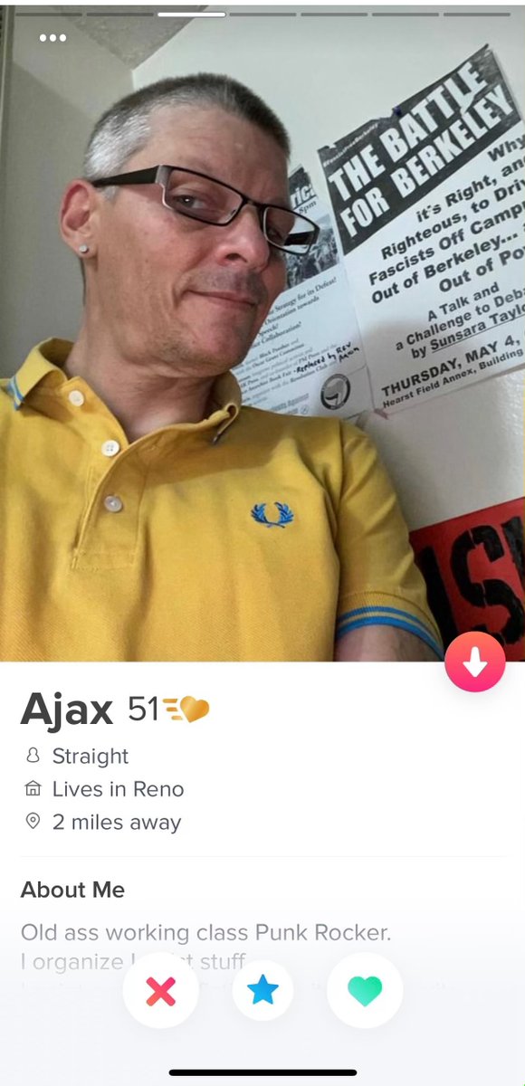 renoironfront's tweet photo. ‼️‼️ COMMUNITY ALERT ‼️‼️

Women of Reno/Sparks please be aware that a local predator, and registered sex offender, is looking to meet women on Tinder under the alias "Ajax". https://t.co/f92rsY7XJw