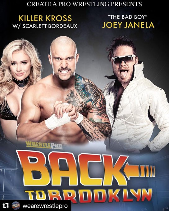 global_catch's tweet photo. -WrestlePro Gold Title Match
@DeonnRusman (c) bat @DiffMaker_Traxx
-@realKILLERkross (w/@Lady_Scarlett13) bat @JANELABABY par décision de l'arbitre
#BacktoBrooklyn https://t.co/MTI3NoN3Zj