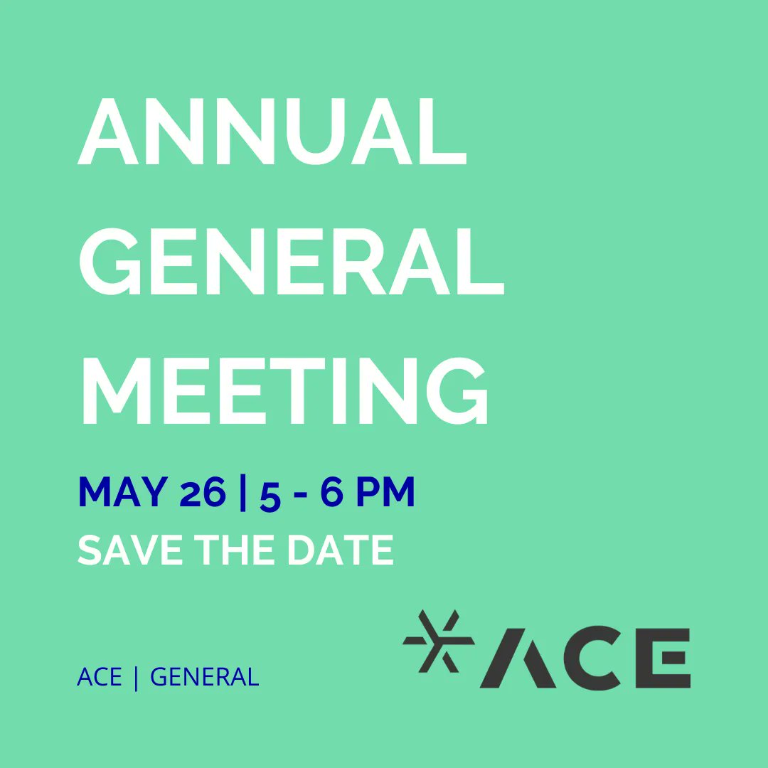 ACE • Advertising Club of Edmonton (@adclubedm) on Twitter photo The ACE AGM is on May 26th! We'll be updating the membership on our year, and electing our new board! If you are interested in applying, please reach out to Scott (president@adclubedm.com) or Pablo (vicepresident@adclubedm.com)! The ACE AGM is on May 26th! We'll be updating the membership on our year, and electing our new board! If you are interested in applying, please reach out to Scott (president@adclubedm.com) or Pablo (vicepresident@adclubedm.com)!