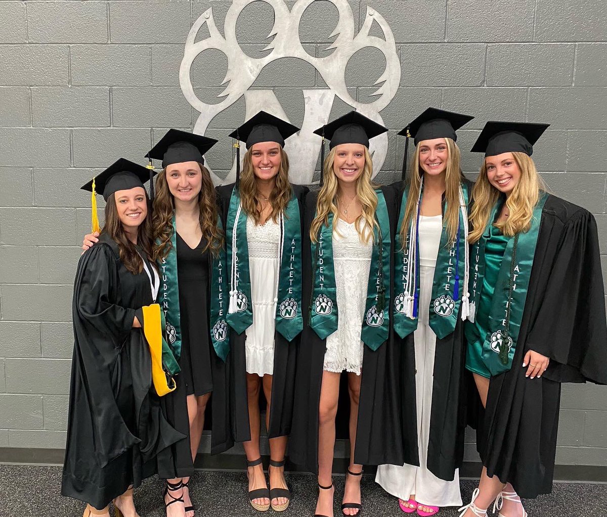 NWBearcatVB's tweet photo. Congratulations to our graduates! We are so proud of you all! Thank you for your hard work and dedication in the classroom and for our team! #OABAAB https://t.co/PSKeIwaqBJ