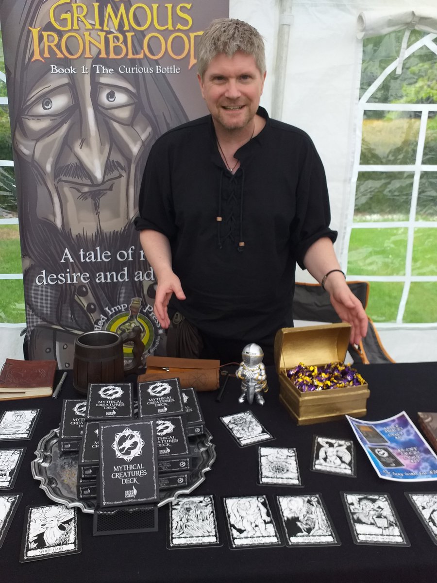 Check it out! I ran into <a href="/krboyter/">K. R. Boyter</a> today at the #HertsBookFest2022! Come by Ware tomorrow and meet him in person or pick up a copy of his book here! 

amazon.com/Legends-Grimou…