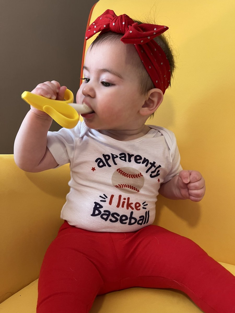 .<a href="/TheSavBananas/">Savannah Bananas</a> remember us? Since then, we had a baby in the pandemic and now we are road tripping to the <a href="/kscitymonarchs/">Kansas City Monarchs</a> game tonight from #DesMoines. This 6 month old is ready for her very first baseball game &amp; to be a 🍌 baby!