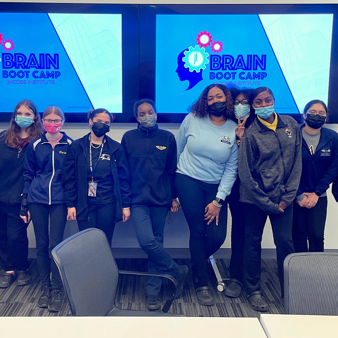 JacobsInstitute's tweet photo. The past two Fridays we hosted some brilliant & engaging high school students for our #BrainBootCamp!
Thanks to administration and students at @SJCI & Pioneer Central High School!
#buffalony #innovation #buffalo #innovationcenter #collaboration #comeinnovatewithus #STEM https://t.co/DPvus0Ebcv