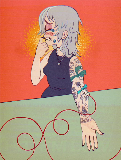 I always feel like such a dumb baby when I, someone with a full sleeve of tattoos, get serious anxiety about any sort of medical ouchies 