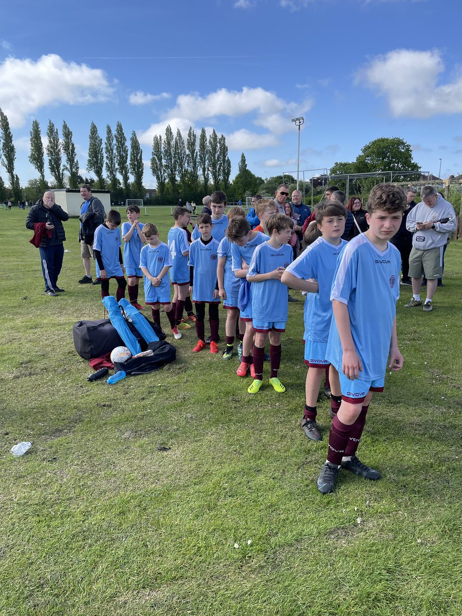 imj1981's tweet photo. A spirited performance in their Cup Final, losing 1-0 to a top of the league Groves side. Well done to all the lads reaching the Final in a really competitive league. Great support on the touch line. ⚽️ https://t.co/NDzCvzxMjI