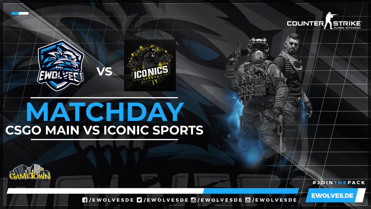 eWolvesDE's tweet photo. Second round in the #ESLMby99DMG div 3-2 playoffs 🔥
Our #csgo main team already is facing @iCONICSSports and the games are getting casted 🔴 https://t.co/vg0xAR2uDE
Go support our boys 💪🏽
#eWolves #JoinThePack 🐺 https://t.co/UHBaT3NV29