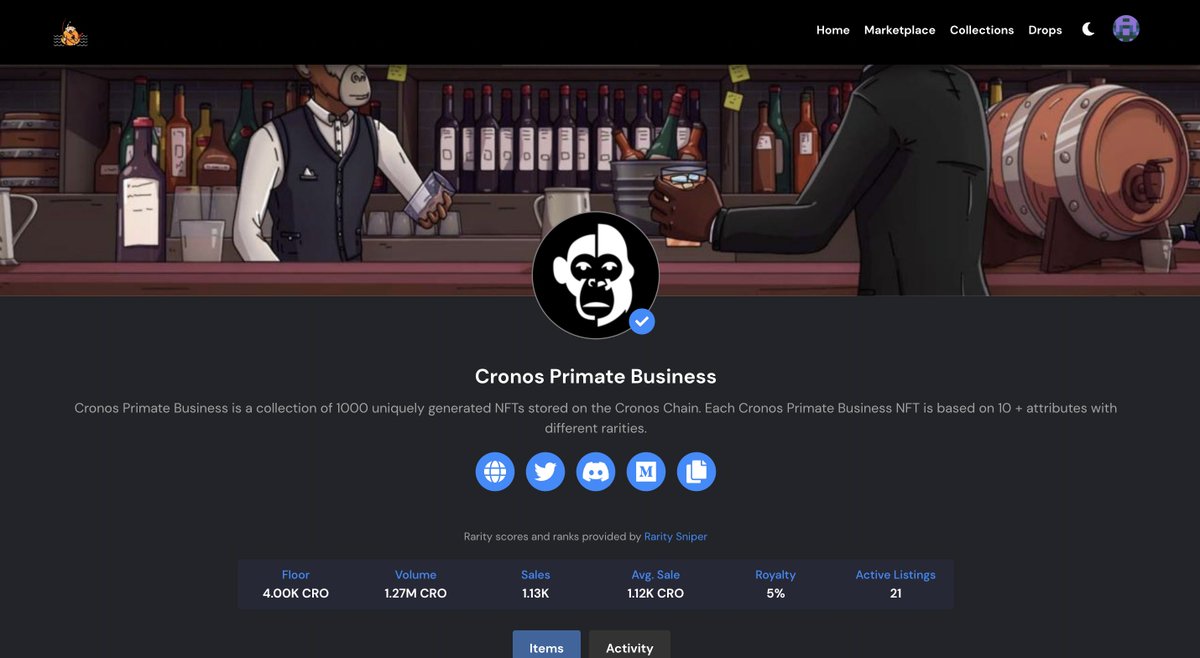 PrimateBusiness's tweet photo. 💥BOOM💥

Fasten your seatbelts because here we go🚀

Our genesis collection is flying straight to the moon🌖

🔸Floor price: 4000 CRO
🔸Only 21 CMB listed

Airdrop/additional benefits staking/WL pass and others

#GETCMB https://t.co/qoD9AQdTaO