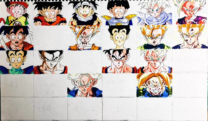 3年前くらいに描いたものです😇😇
中途半端だw

 #悟飯の日   #ドラゴンボール
 #模写 