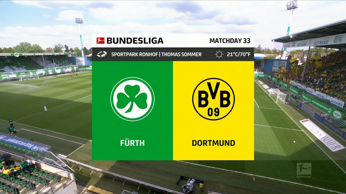 Full match: Greuther Furth vs Borussia Dortmund