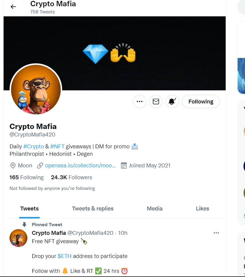 sampson404's tweet photo. @CryptoMafia420 0xC719b940cfFA4f1d64B404B4b3100b70e5978a50 https://t.co/cyqyowMmjG