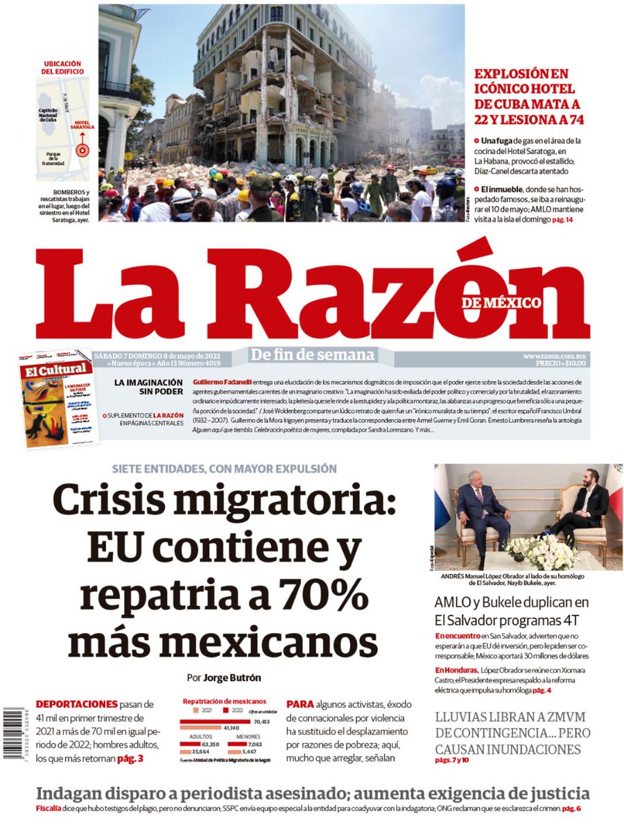 AtentoOaxaca's tweet photo. Crisis migratoria: EU contiene y repatria a 70% más mexicanos. #Oaxaca https://t.co/JtW48CspUp