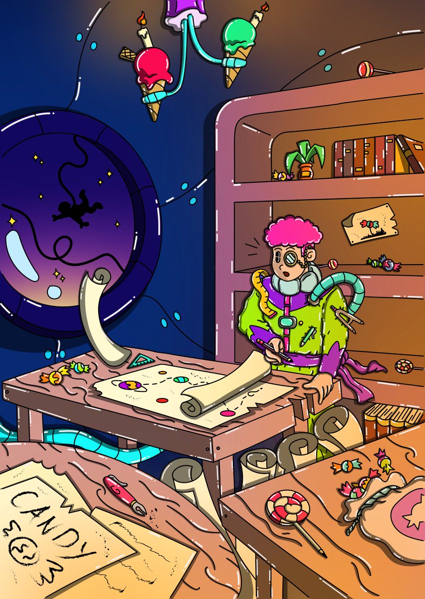 This Gravi is preparing the route for the great adventure.🗺️

- Who guesses our first collaboration will get the OGL 
   List.🍬 (5 spot available)
- Comments section is waiting for you!
- Tag your GraviFriends and win together. 

We are always watching...👀

#NFTs #NFTCommunity