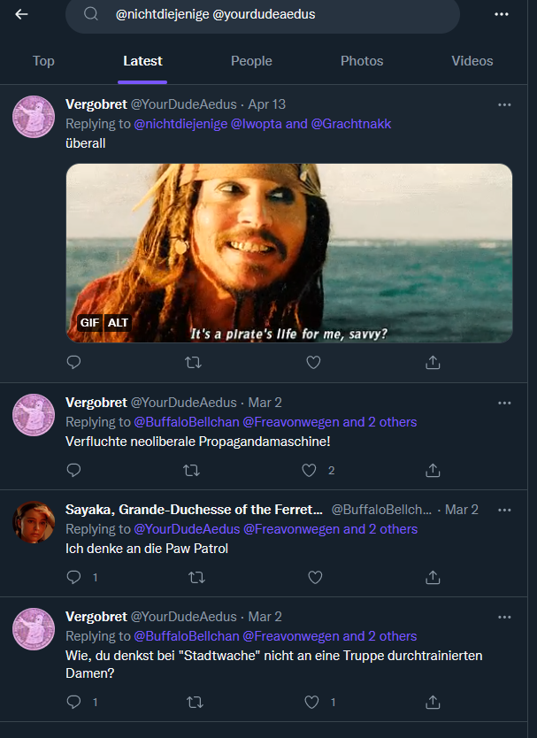 PiratesFromHell's tweet photo. "viel zu lange auf den sack gegangen"

4 mal intergaiert, lmao https://t.co/NQbDqHukHb
