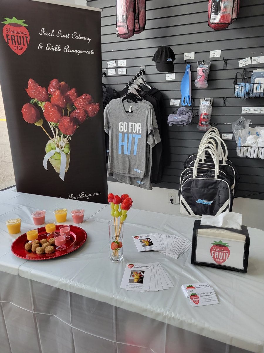 FabulousStop's tweet photo. We're set up at 30 Minute Hit today. All the Hitters get a special fruit treat in celebration of Mother's Day 😋 https://t.co/C6EoZ9qcnt