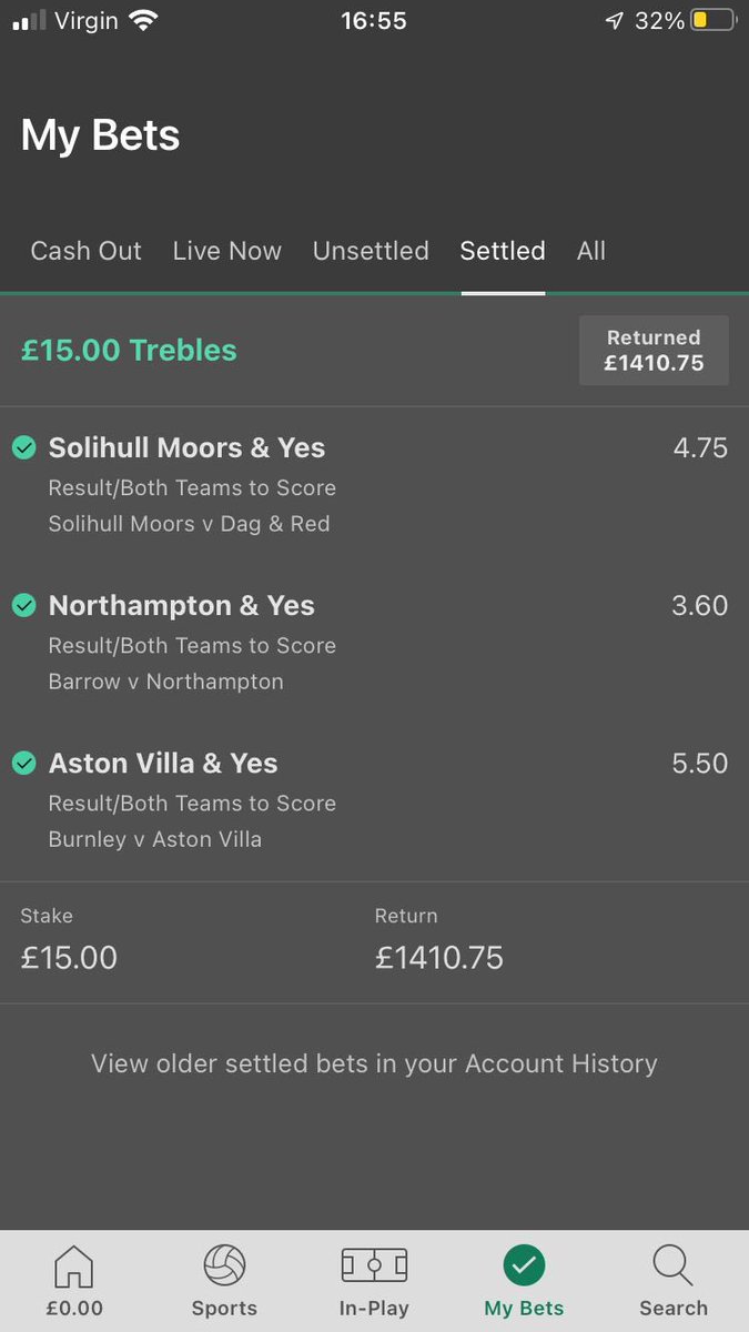 The Dady boys coming through 2 weeks on the bounce cmon