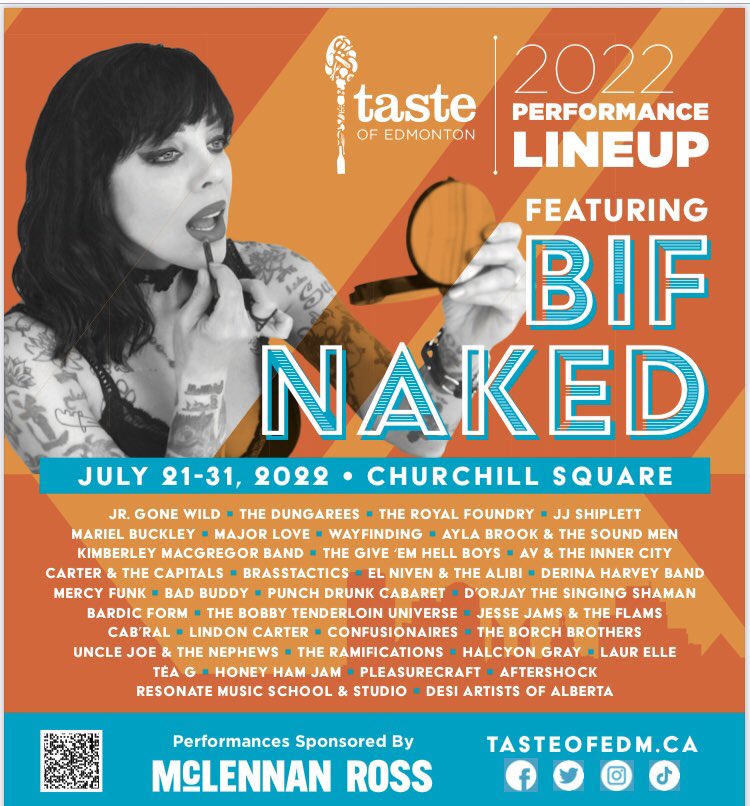 TasteOfEdm's tweet photo. 📣We are so excited to announce our 2022 performance lineup!

This year, we are thrilled to be promoting some of the best local talent around! 

See you this summer!

#TasteOfEdmonton https://t.co/Tt8ypbwufq