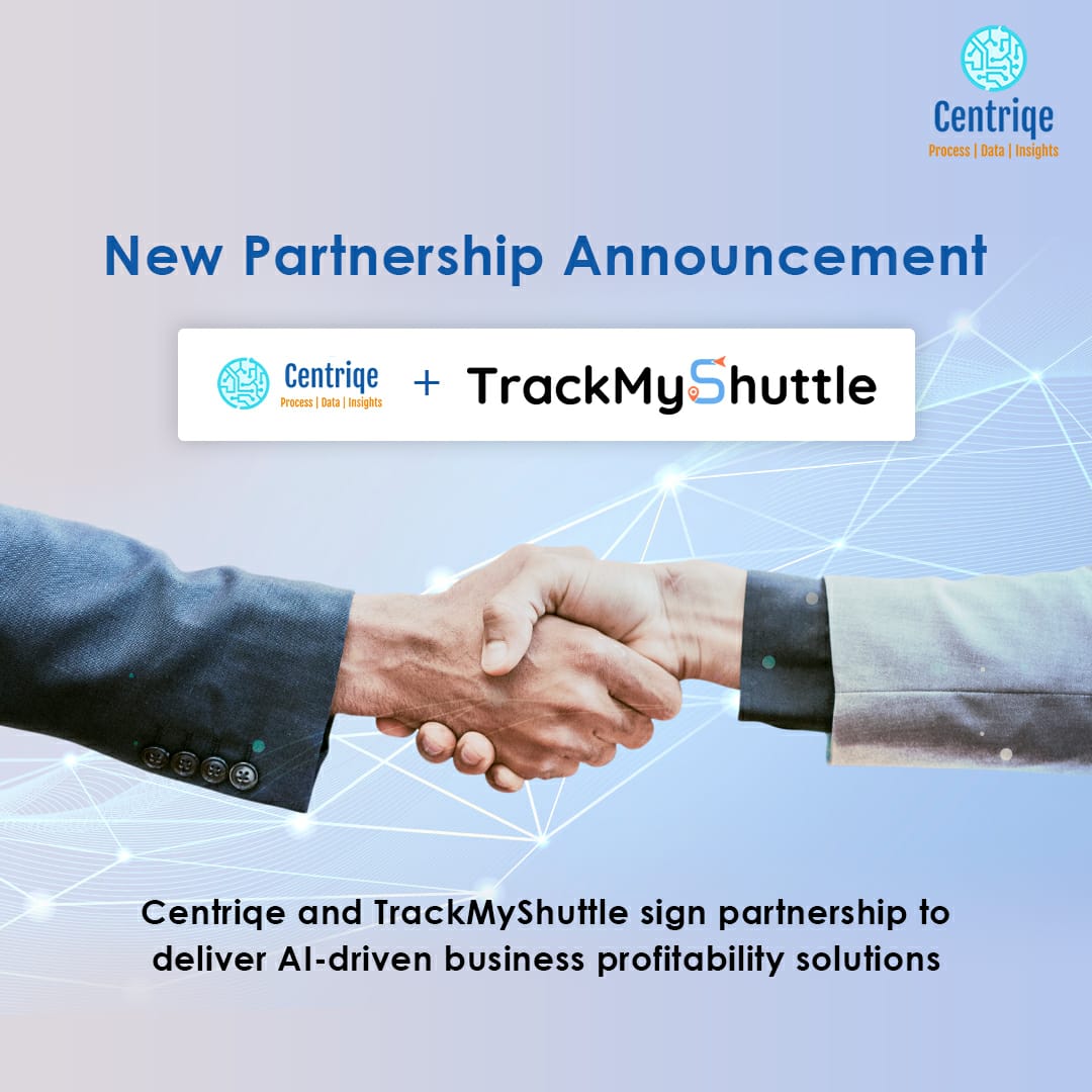 centriqe's tweet photo. We are thrilled to announce our new partnership with TrackMyShuttle to deliver innovative AI-driven business profitability solutions
For more details on the partnership click on the link: https://t.co/EyK9i4Hq56
#centriqe #trackmyshuttle #partnershipannouncement https://t.co/xRLOkD5YsH
