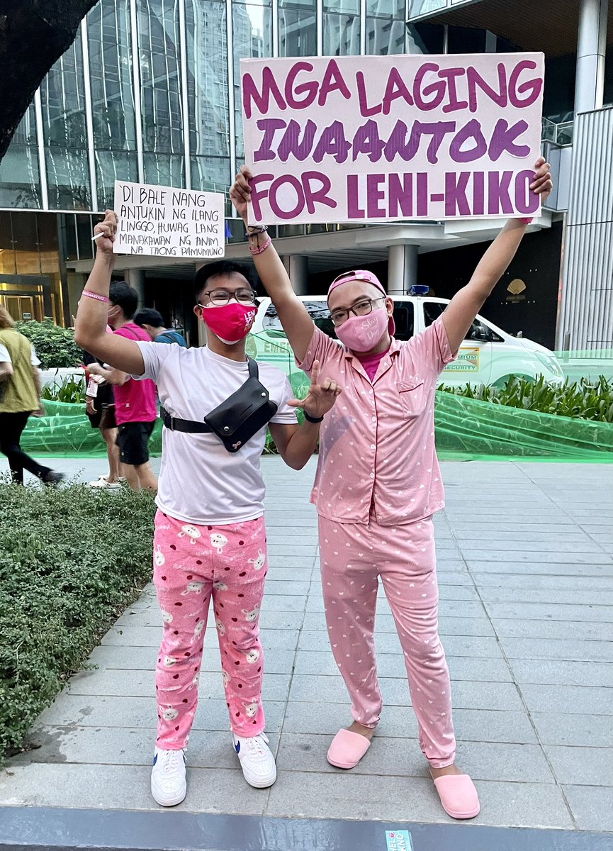 vanderwaalis's tweet photo. ‘MGA ANTUKIN FOR LENI’ IS REAL!!! 🥱💖

#MakatiisPink 
#PilipinasIsPink 🇵🇭
#Ipana7oNa10ParaSaLahat https://t.co/HDA4sMOncW
