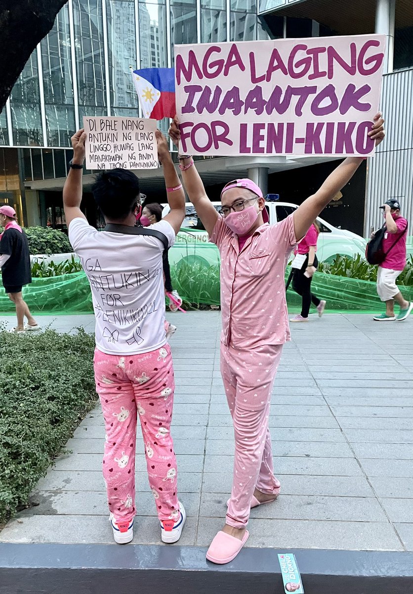 vanderwaalis's tweet photo. ‘MGA ANTUKIN FOR LENI’ IS REAL!!! 🥱💖

#MakatiisPink 
#PilipinasIsPink 🇵🇭
#Ipana7oNa10ParaSaLahat https://t.co/HDA4sMOncW