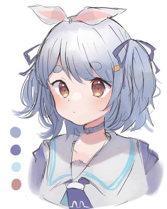 ラフなのか落書きなのか
#ぺこらーと 