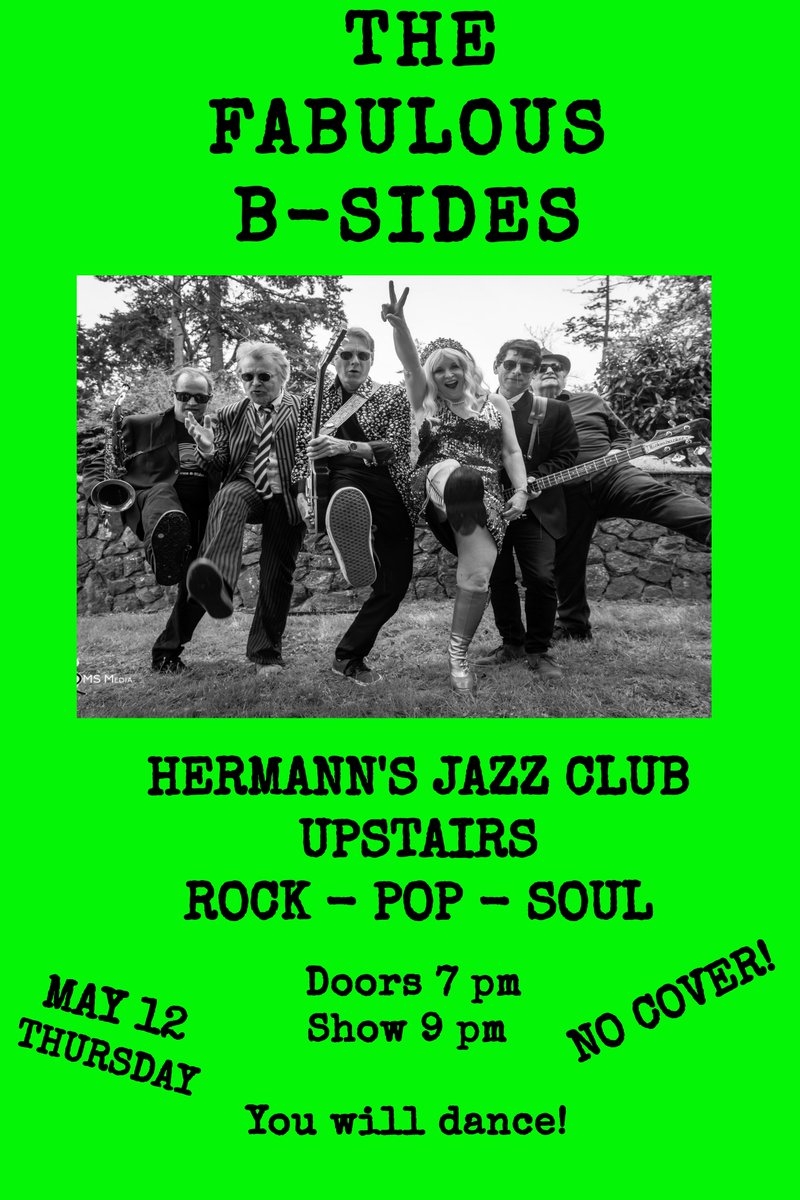 adrianchamber's tweet photo. Fabulous B-Sides at Hermann's - free show Thursday May 12 https://t.co/SXZFc3qySj #usedca https://t.co/u8tUKN3ehU
