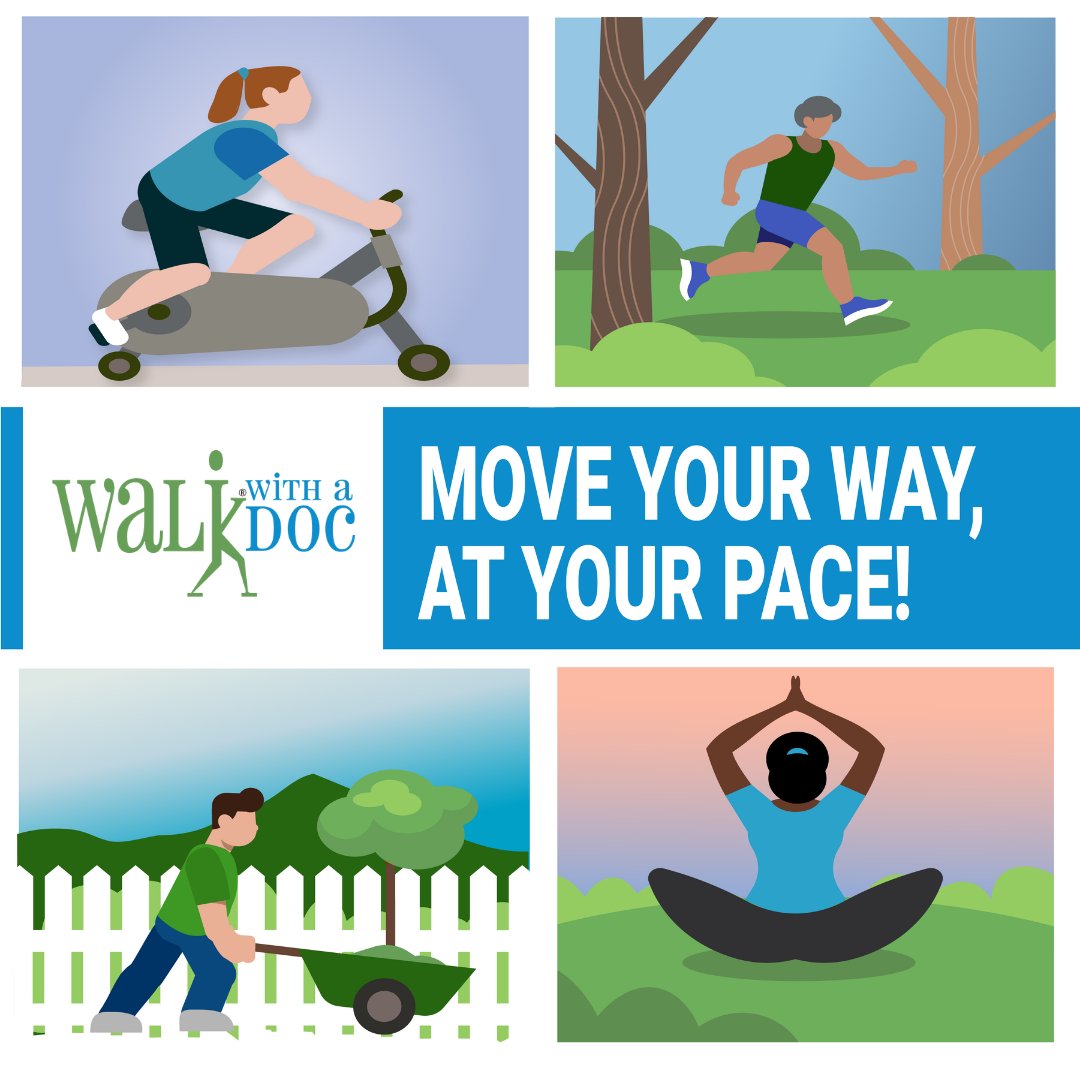 Let's #MoveinMay! Physical activity is an investment that can lead to benefits throughout your day-to-day life. You don't have to go all-out at the gym or sign up for a race; simply adding some movement into your day can make a world of difference.