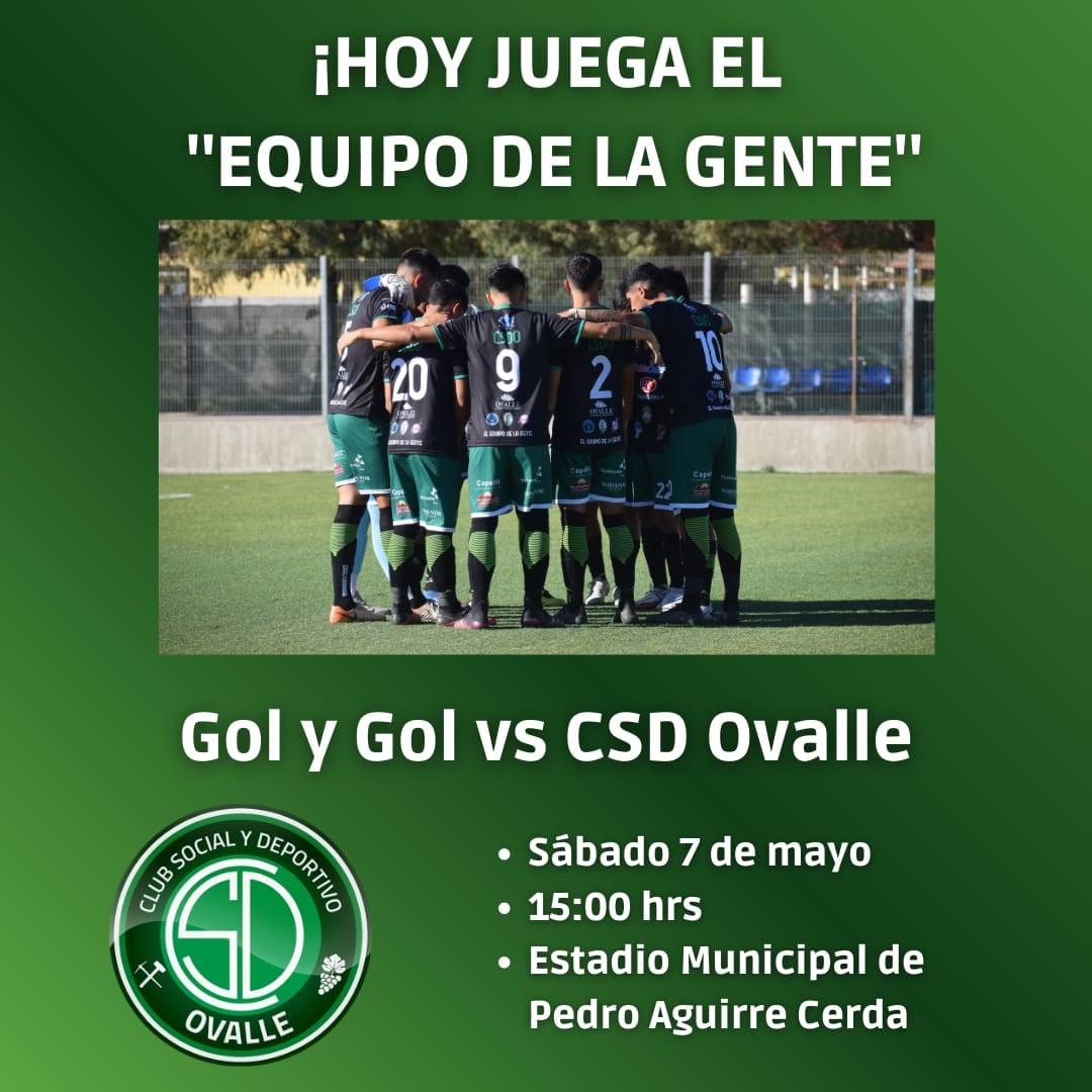 CSDOvalle's tweet photo. El #EquipoDeLaGente ya llegó a Santiago para enfrentar la 3ra fecha del torneo de #TerceraB. Acompáñanos en el Estadio!! 

Gol y Gol vs Club Social y Deportivo Ovalle

📌 Sábado 7 de mayo
🕒 15 hrs
🏟 Estadio Municipal de Pedro Aguirre Cerda

Hazte socio al +56 9 7280 9178 📲 https://t.co/Ulvp7y9t14
