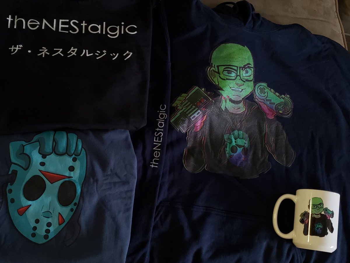 TheNEStalgic's tweet photo. SO EXCITED that the new #MerchBy @FourthwallHQ came in!
Keep in mind there is a Friday the 13th coming up π
Get yours today at https://t.co/eRm8bGHubf
#Retro #RetroGaming #Fridaythe13th #Streamer https://t.co/vDXbnLECRE