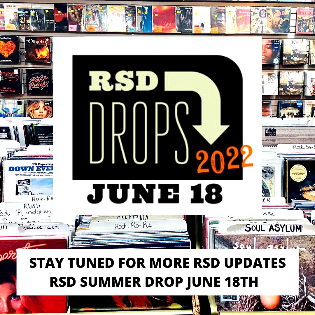 DearbornMusic's tweet photo. Mark your calendars for the next #RSD2022 drop happening on June 18th!! ✨ Tap the LINK HERE to view the line-up of RSD June drop releases!! 🎵 https://t.co/qwVBpHmTWn https://t.co/97XivUspH4