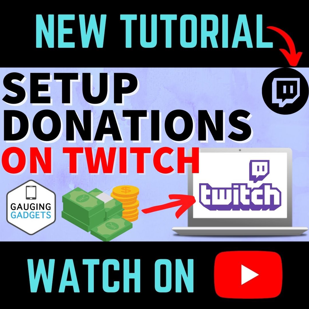 GaugingGadgets's tweet image. 👉youtu.be/iDr_mfX4oSY How to Setup Twitch Donations  #Twitch #TwitchDonations #TwitchTutorial #twitch #twitchtv #twitchgamer #twitchclips #twitchstream #tech #howto #tutorial #technology #GaugingGadgets