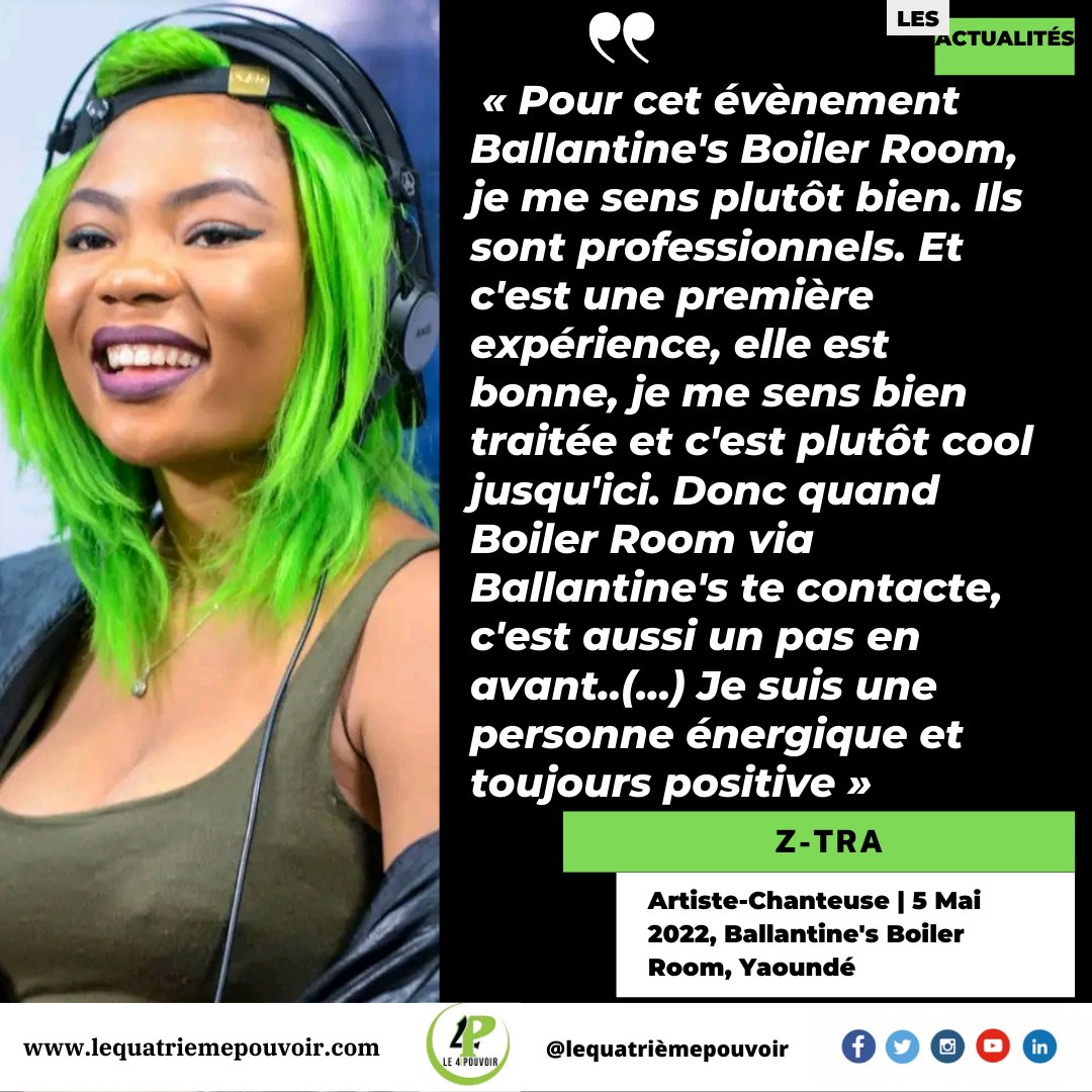 le_4eme_pouvoir's tweet photo. #interview #ITW @ztraofficial @boilerroomtv @Ballantines @BallantinesCM @BVSGroupe @ImageNationPR 🥃🎧🌍🇨🇲🔥 #TrueMusicStudios #BallantinesBoilerRoom237 https://t.co/jlUcvtqGpi