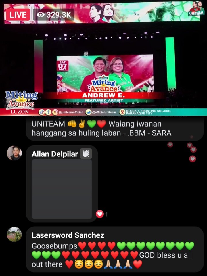 LitzSimply's tweet photo. our next leaders umabot ng 329k plus views , congrats bbm sara kudos to andrew e https://t.co/k55mjaR2Oh