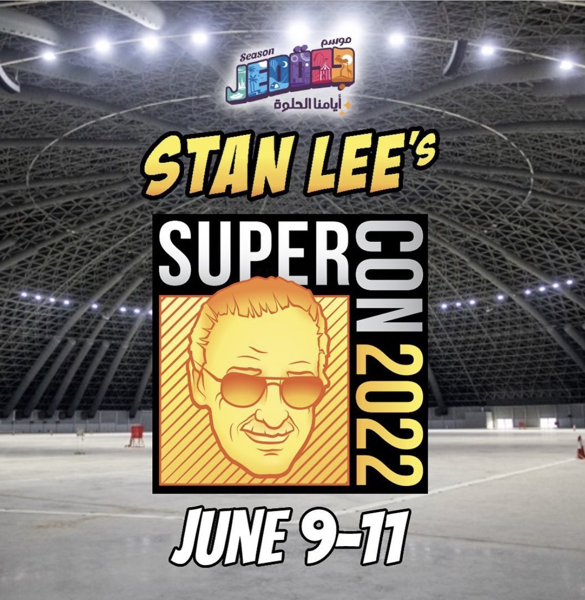 SL_Super_Con's tweet photo. 🚨Announcement🚨 Stan Lee’s Super Con is going to be in Jeddah this year on dates June 9-11!! 

- Guests are yet to be announced

If you know any vendors, please contact the person shown in the second picture. https://t.co/CRAAFjJQu5