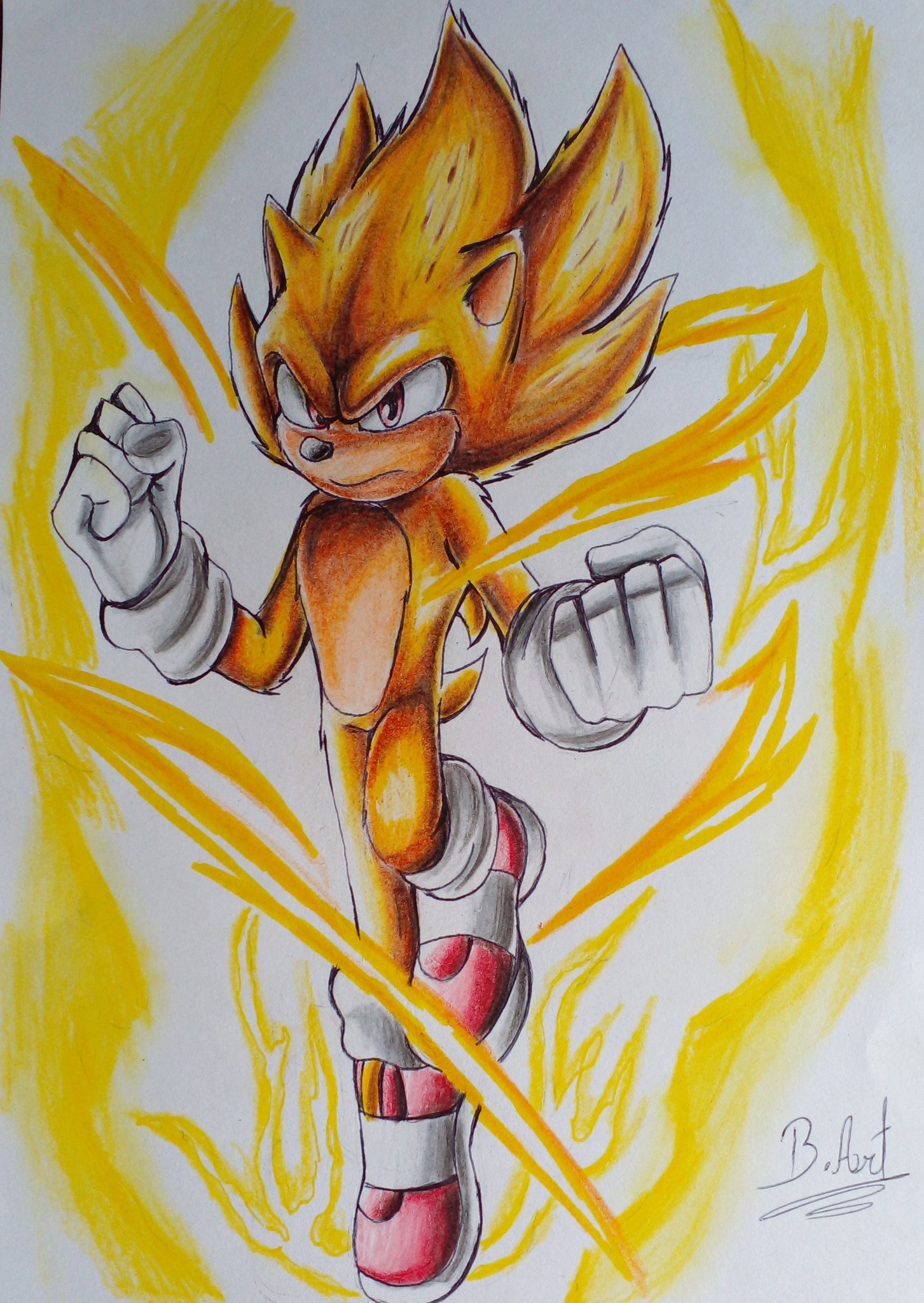 Super Sonic (Movie Version) Blake_Art : r/SonicTheHedgehog