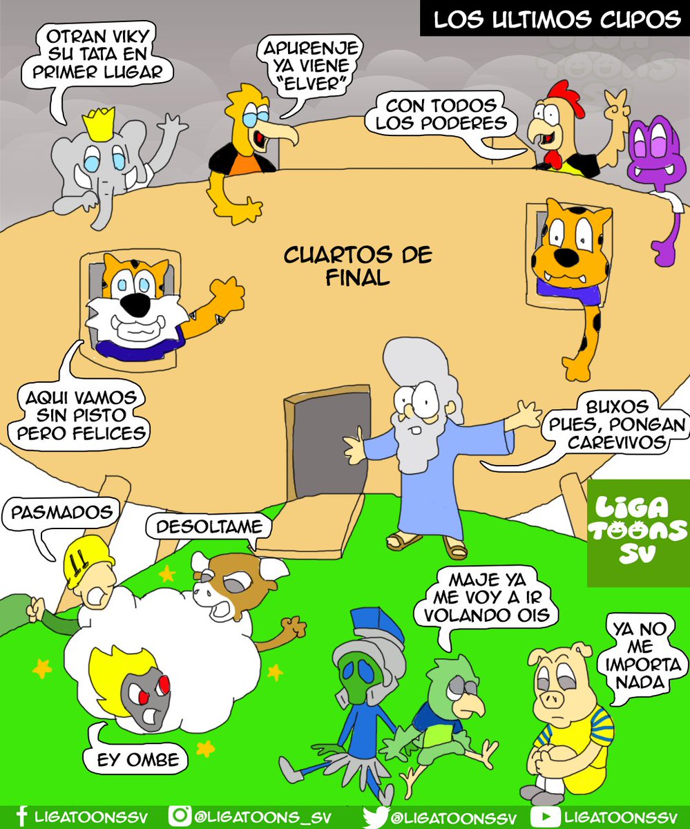 ligatoonssv's tweet photo. Se viene la última fecha 😎
.
Más beneficios en mi Patreon 😎 https://t.co/R8RwNSS2GK
.
.
#ElSalvador #ligatoonssv #futbol #Lmf #sivar #Alianza #Platense #firpo #Aguila #fas #elsalvadorcoffee #elsalvadorgram #hechoenelsalvador #seamoserios #TomeloConHumor #nambechele https://t.co/8PLV9fVvQI