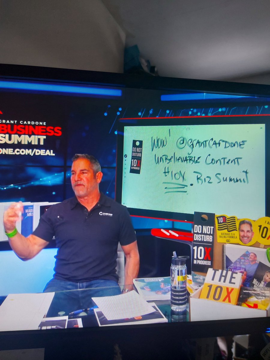 MrTrikss's tweet photo. Wow @GrantCardone unbelievable content #10x biz summit https://t.co/QeOwZw4bEy