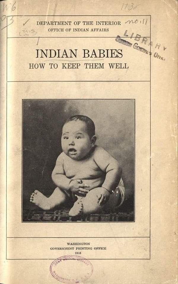 LakotaMan1's tweet image. Will Amy Coney Barrett’s “domestic supply of infants” come with owners manuals— the way Native babies did?