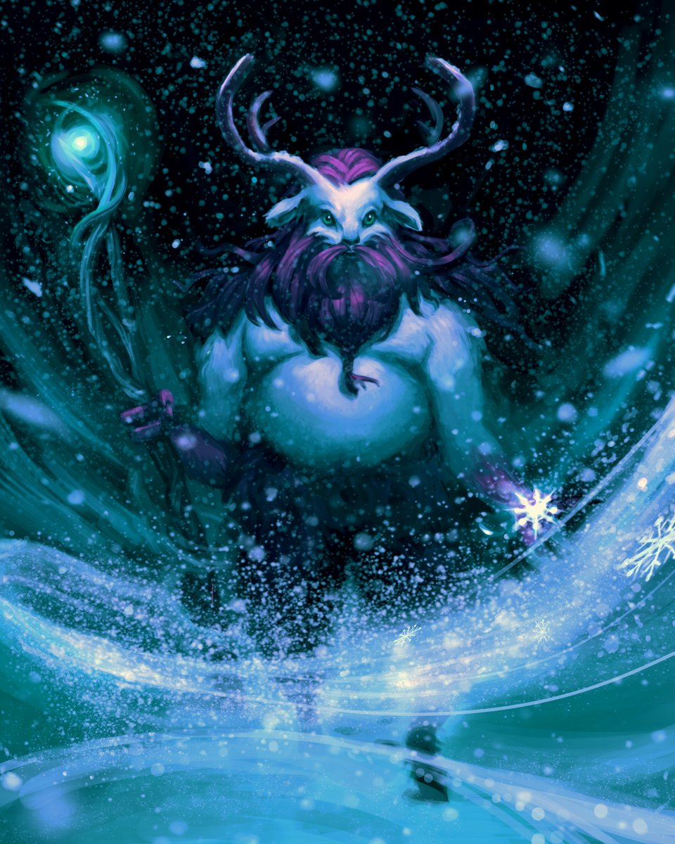 Sharing some personal work created for fun just before Christmas. Inspired by the view out the window on a snowy Winter night... ❄️ #magic #characterart #characterdesign #digitalillustration