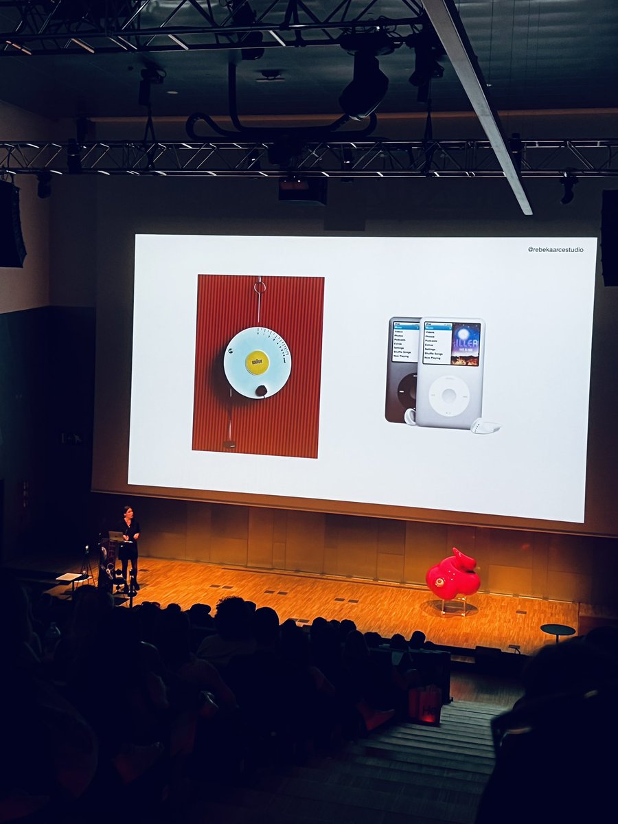 Inspiring journey and a great keynote by Rebeka Arce. <a href="/RebekaArce/">Rebeka Arce</a> “From reaction to reason”: The reaction, the choice, the question, the accident, the discovery, the reason. @OFFFest #OFFF2022 #branding #GraphicDesign